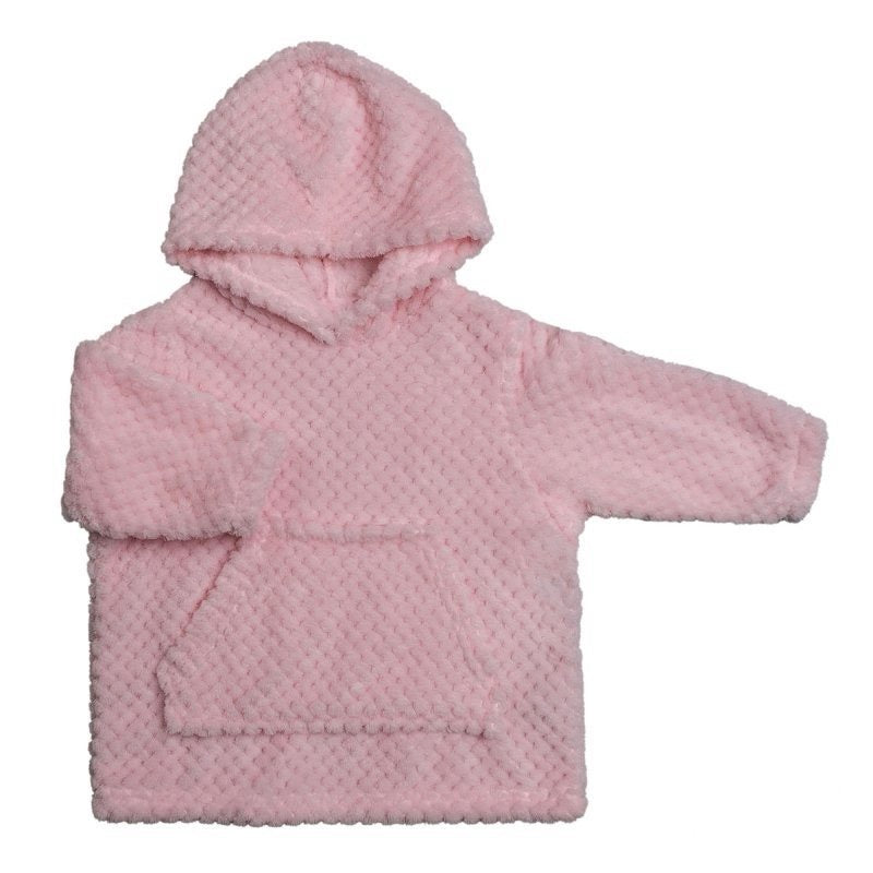 Pink waffle snuggle hoodie